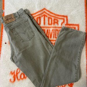 USA made Levi’s orange tab green/grey jeans
